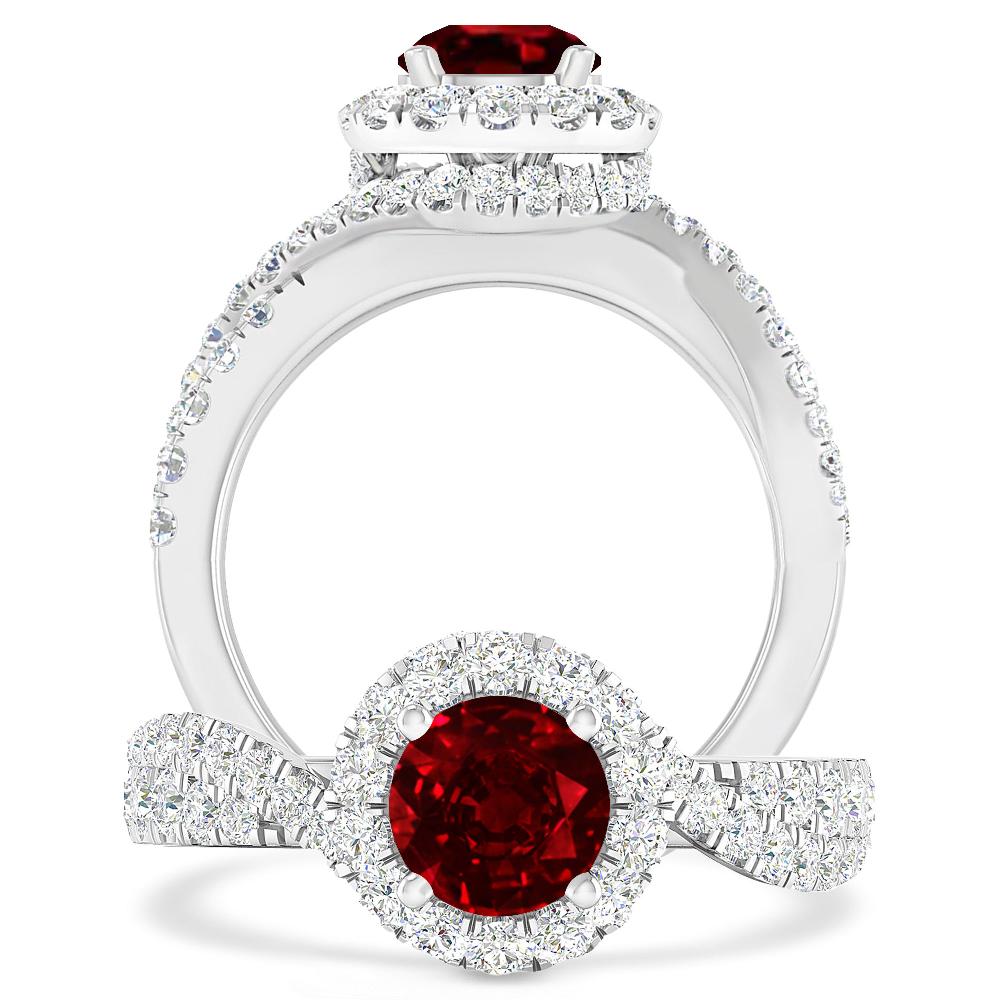 White Gold - Ruby