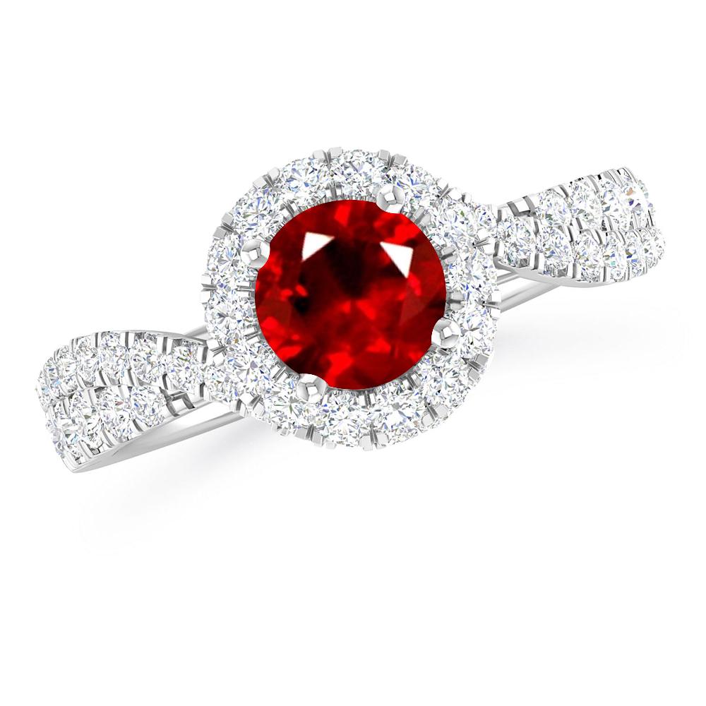 White Gold - Ruby