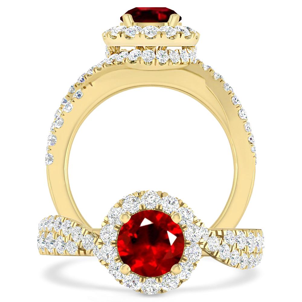 Yellow Gold - Ruby