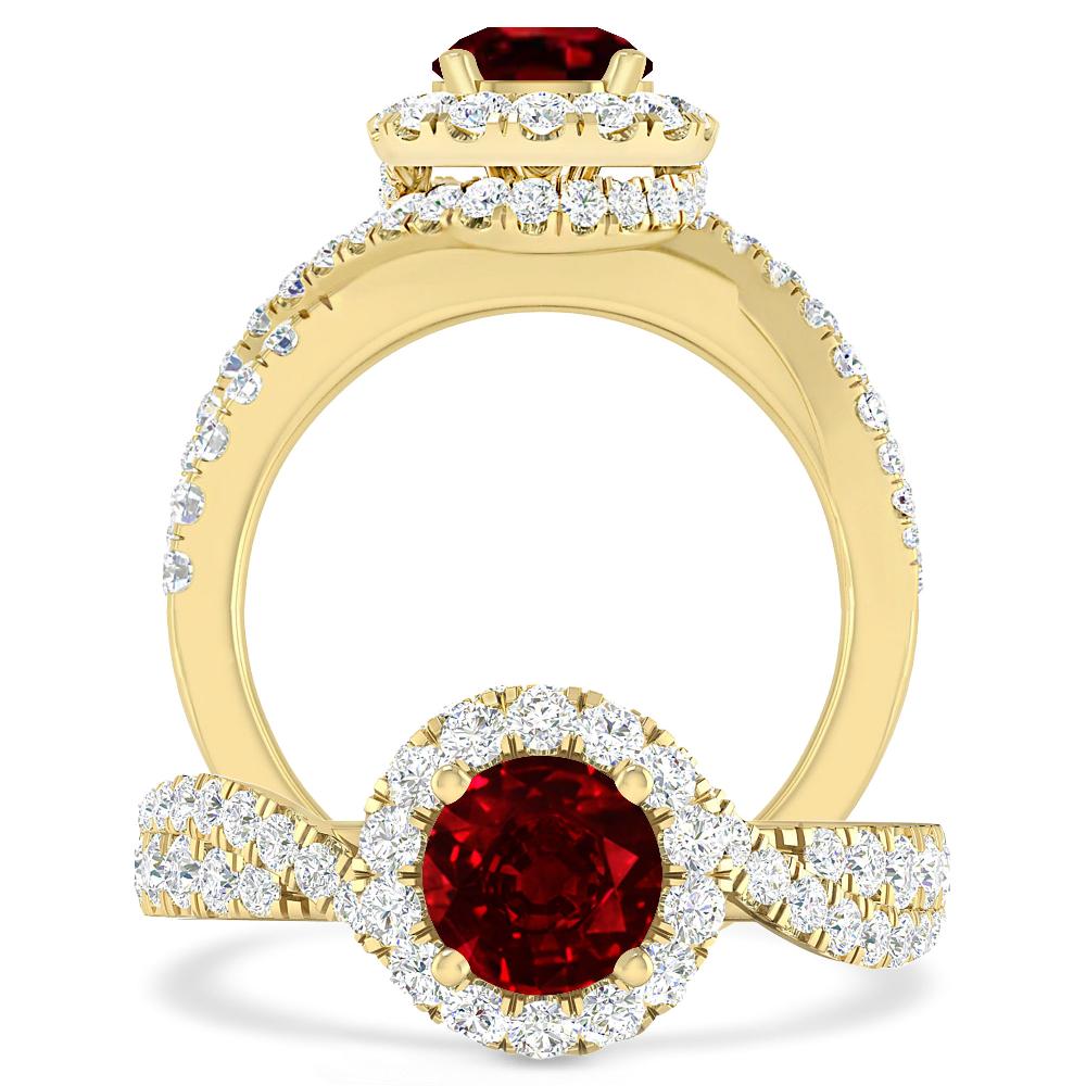 Yellow Gold - Ruby