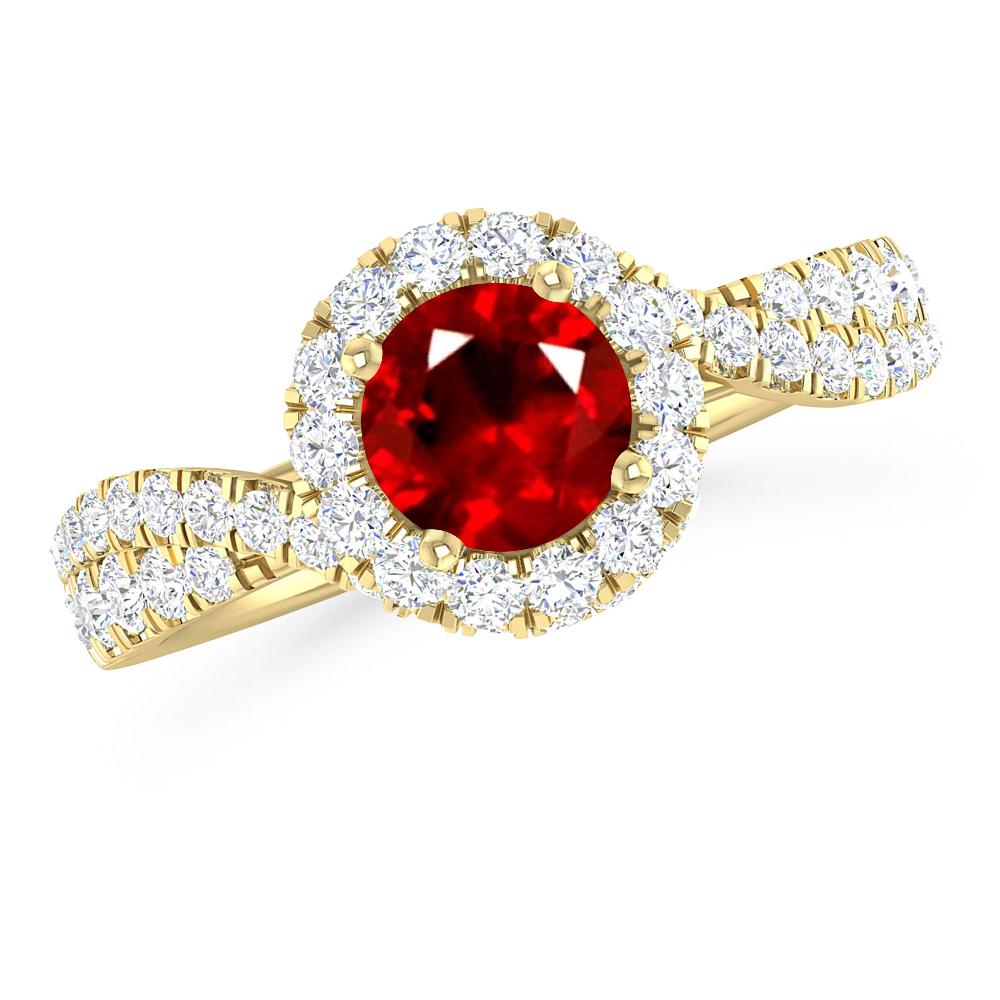 Yellow Gold - Ruby