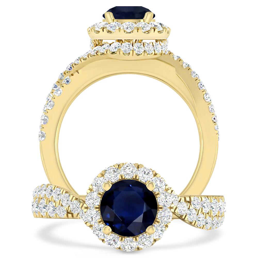 Yellow Gold - Sapphire