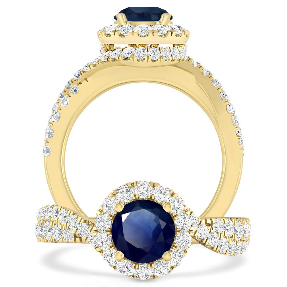 Yellow Gold - Sapphire