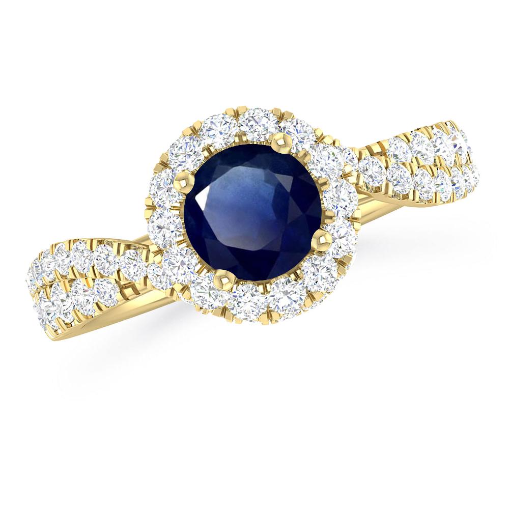 Yellow Gold - Sapphire