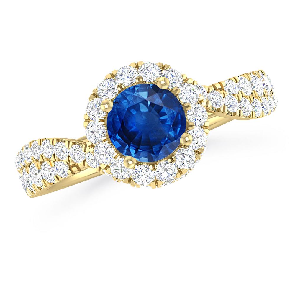 Yellow Gold - Sapphire