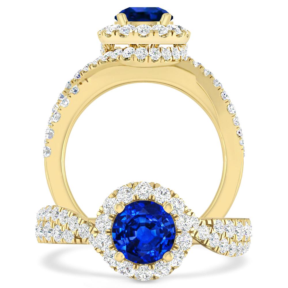 Yellow Gold - Sapphire