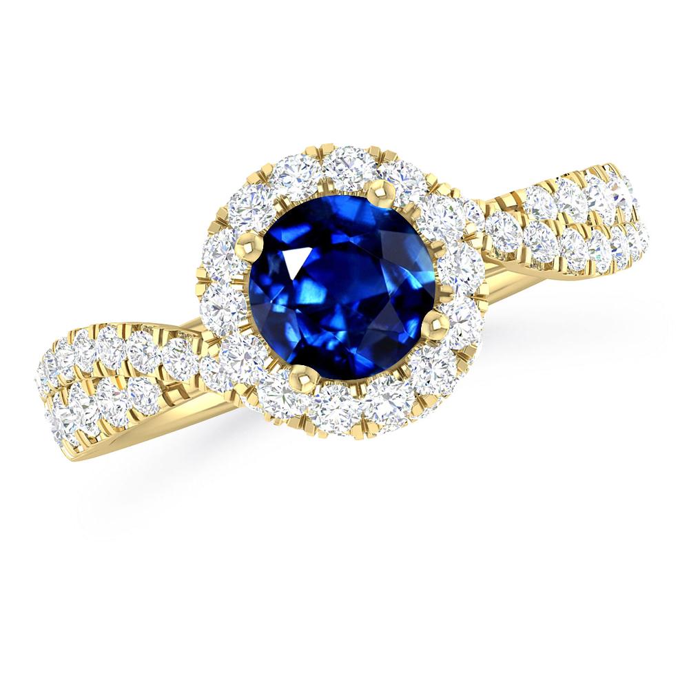 Yellow Gold - Sapphire