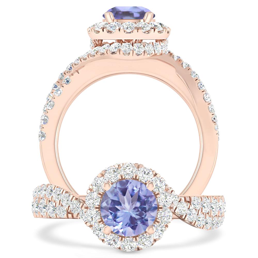 Rose Gold - Tanzanite