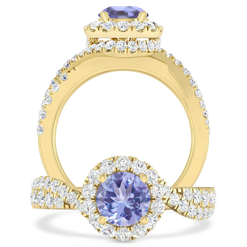 Yellow Gold - Tanzanite