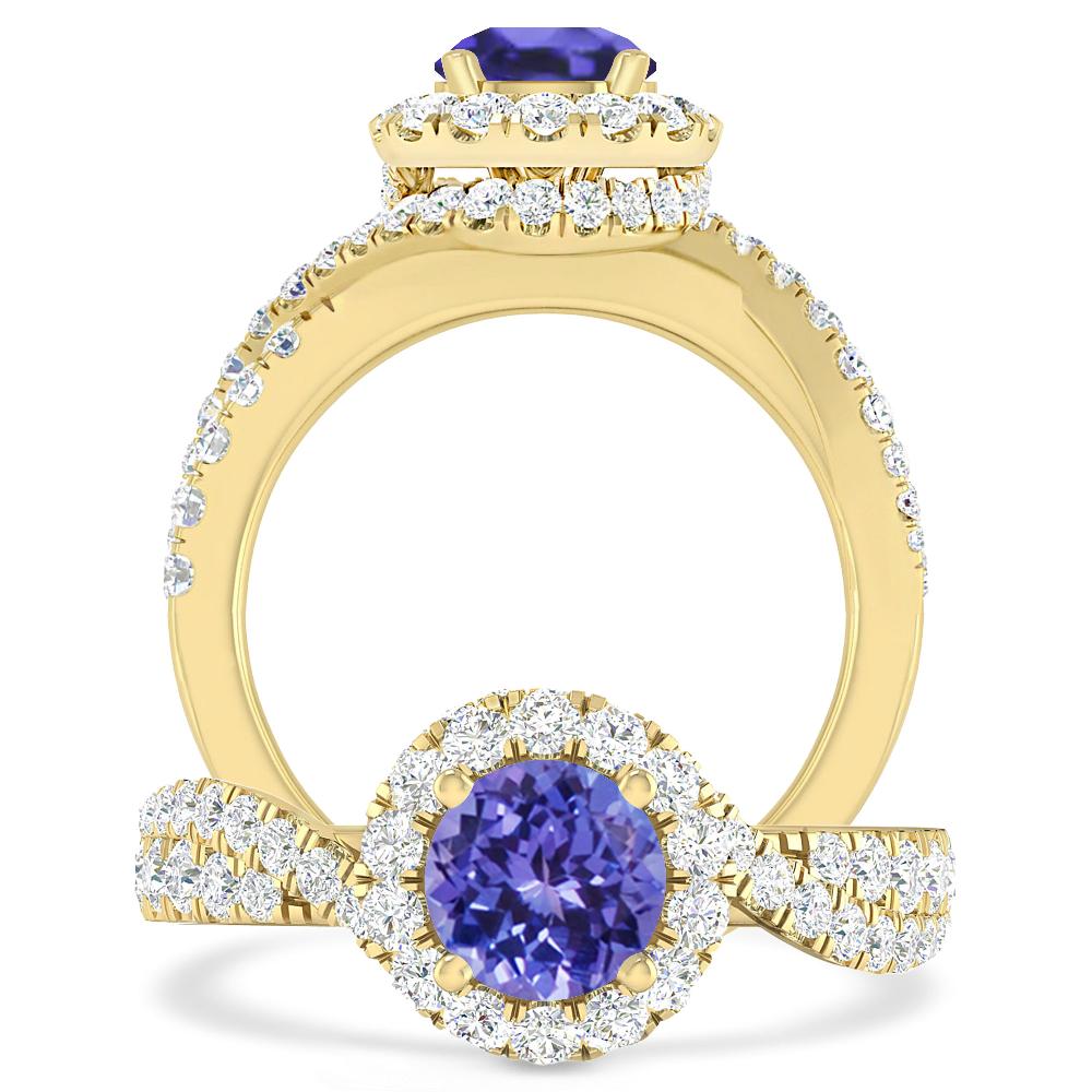 Yellow Gold - Tanzanite