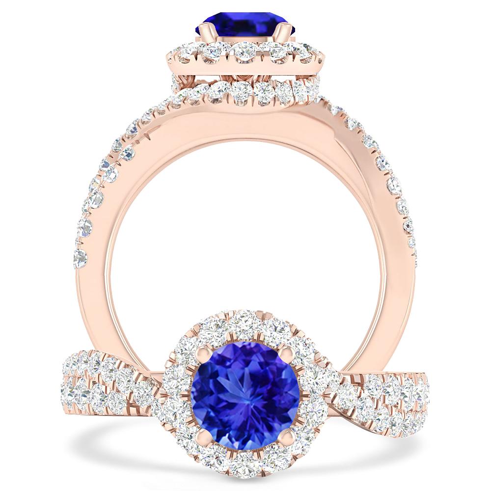 Rose Gold - Tanzanite