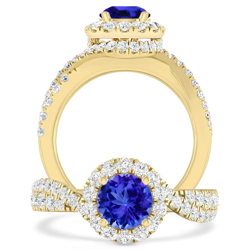 Yellow Gold - Tanzanite