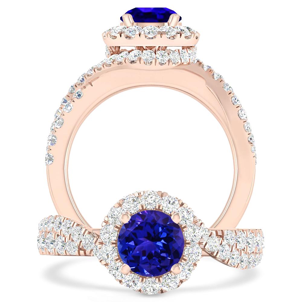 Rose Gold - Tanzanite