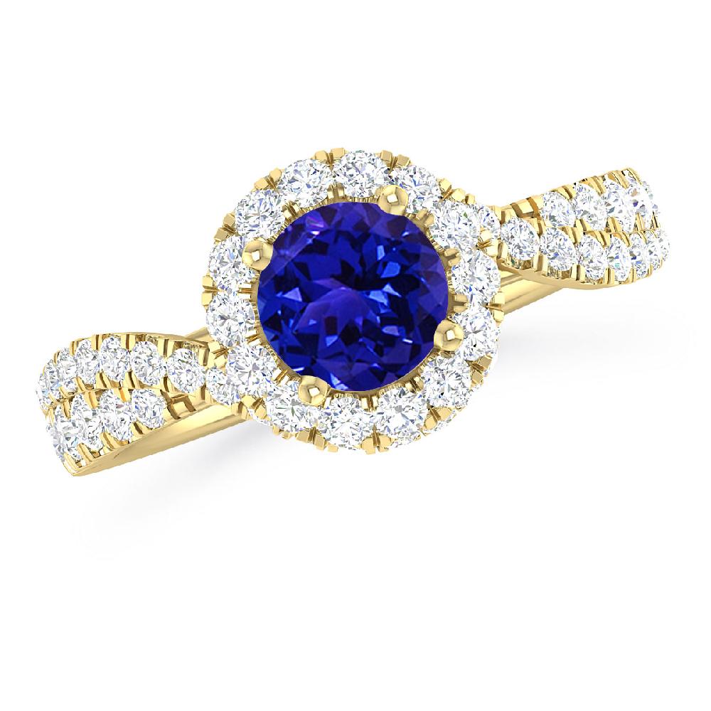 Yellow Gold - Tanzanite