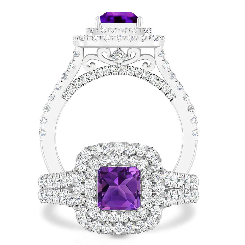 White Gold - Amethyst