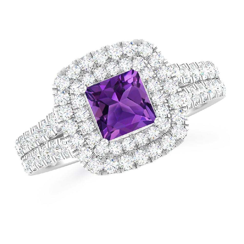 White Gold - Amethyst