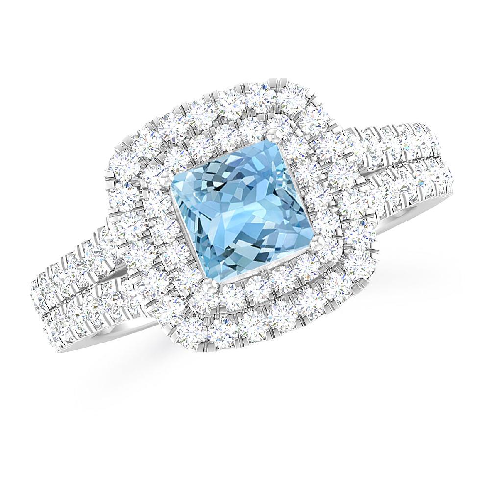 White Gold - Aquamarine