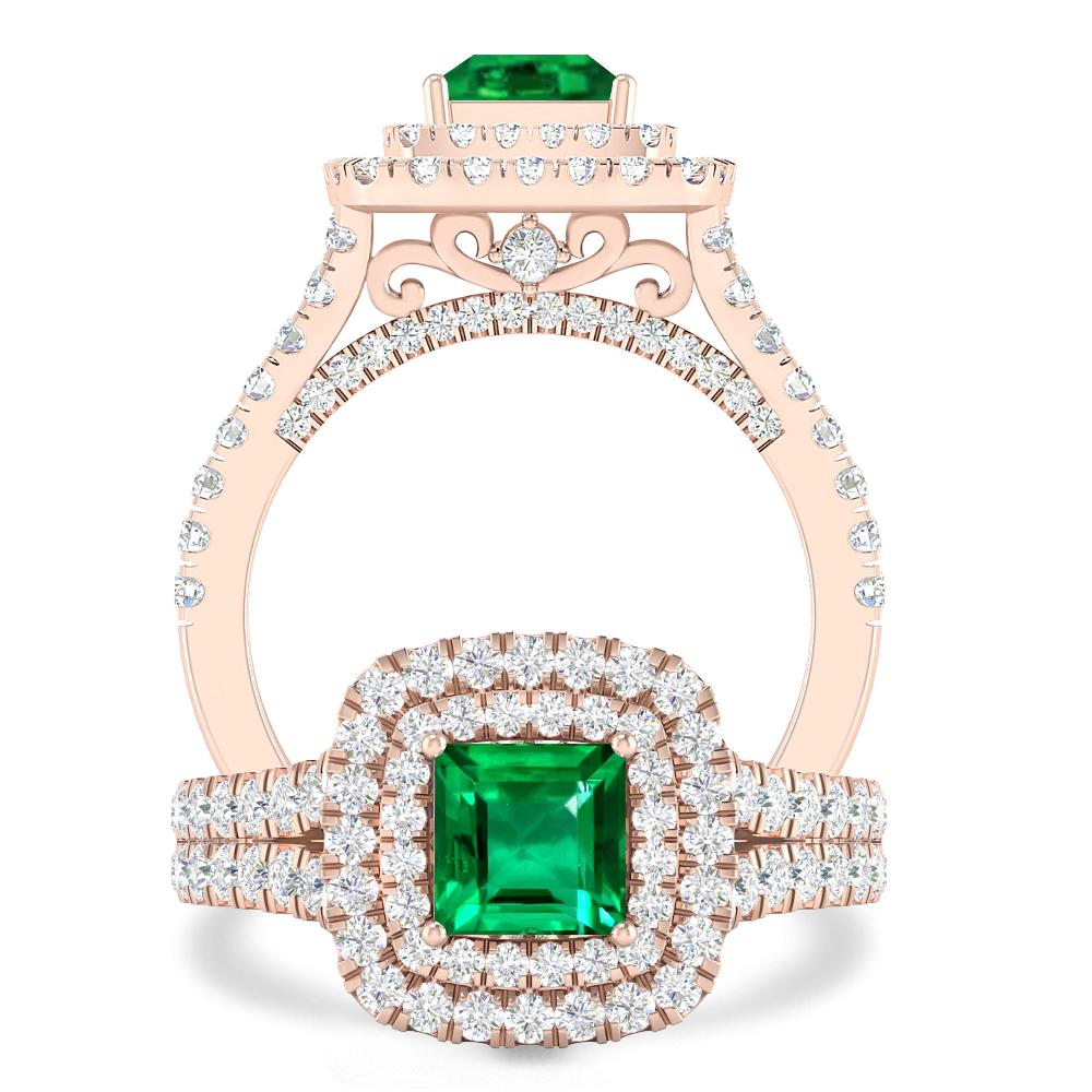 Rose Gold - Emerald