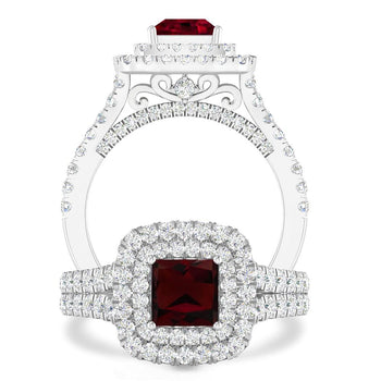 White Gold - Garnet