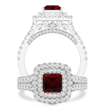 White Gold - Garnet