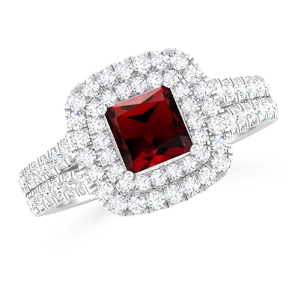 White Gold - Garnet