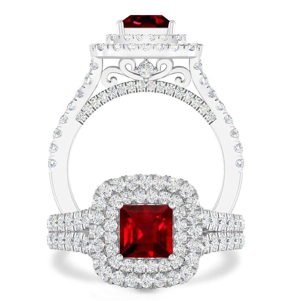 White Gold - Ruby