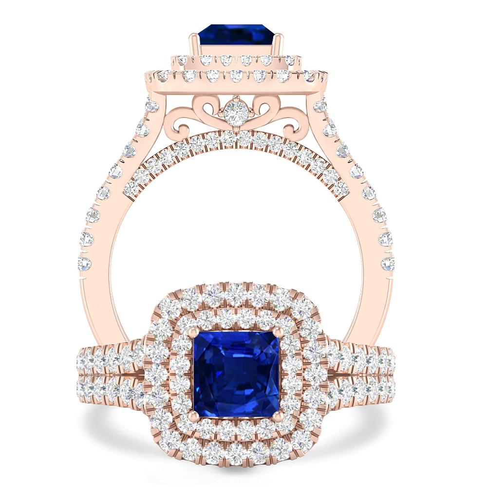 Rose Gold - Sapphire