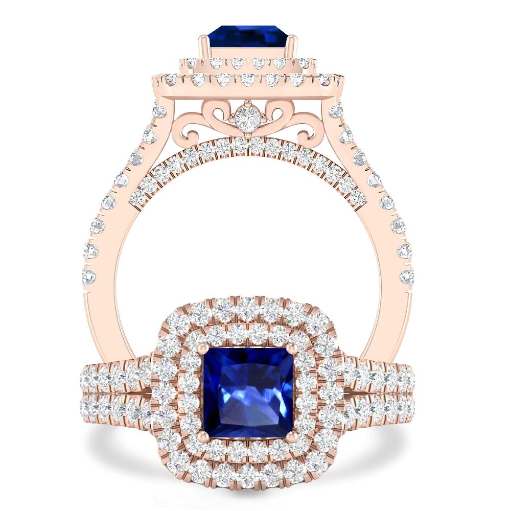 Rose Gold - Sapphire