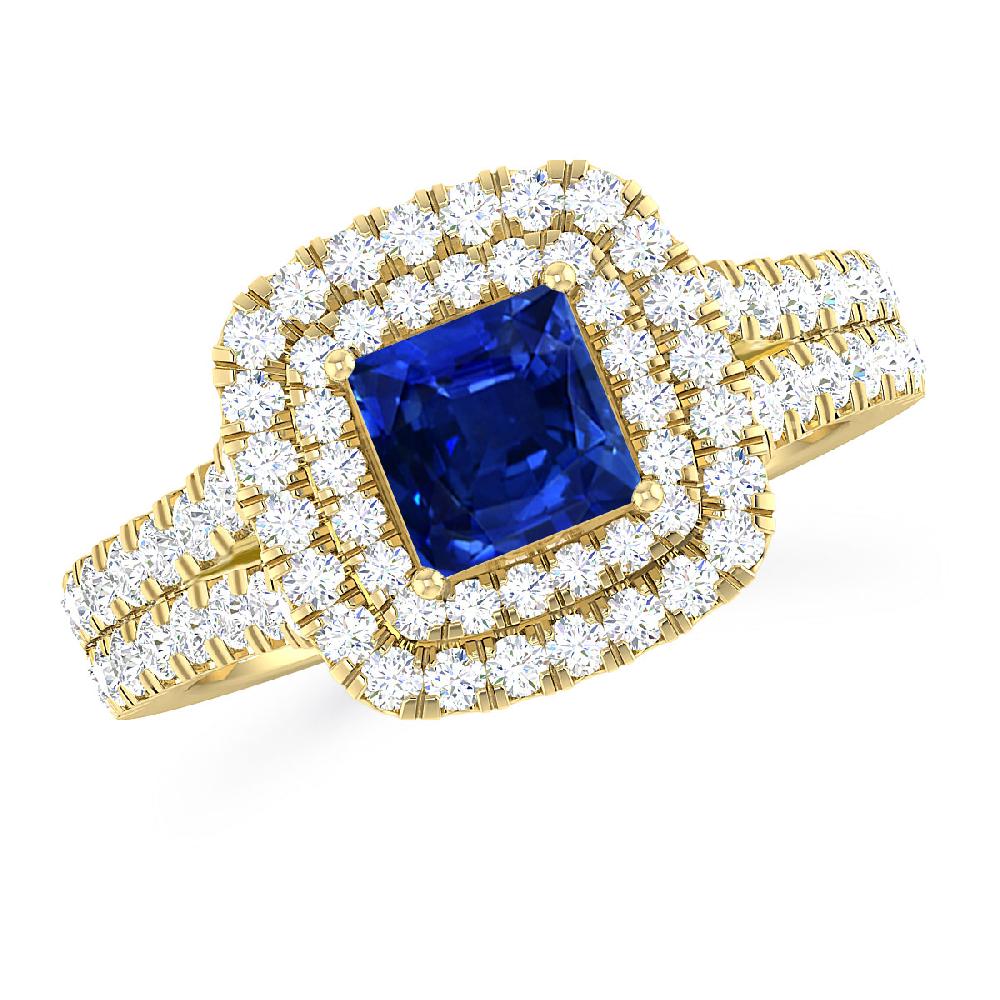 Yellow Gold - Sapphire