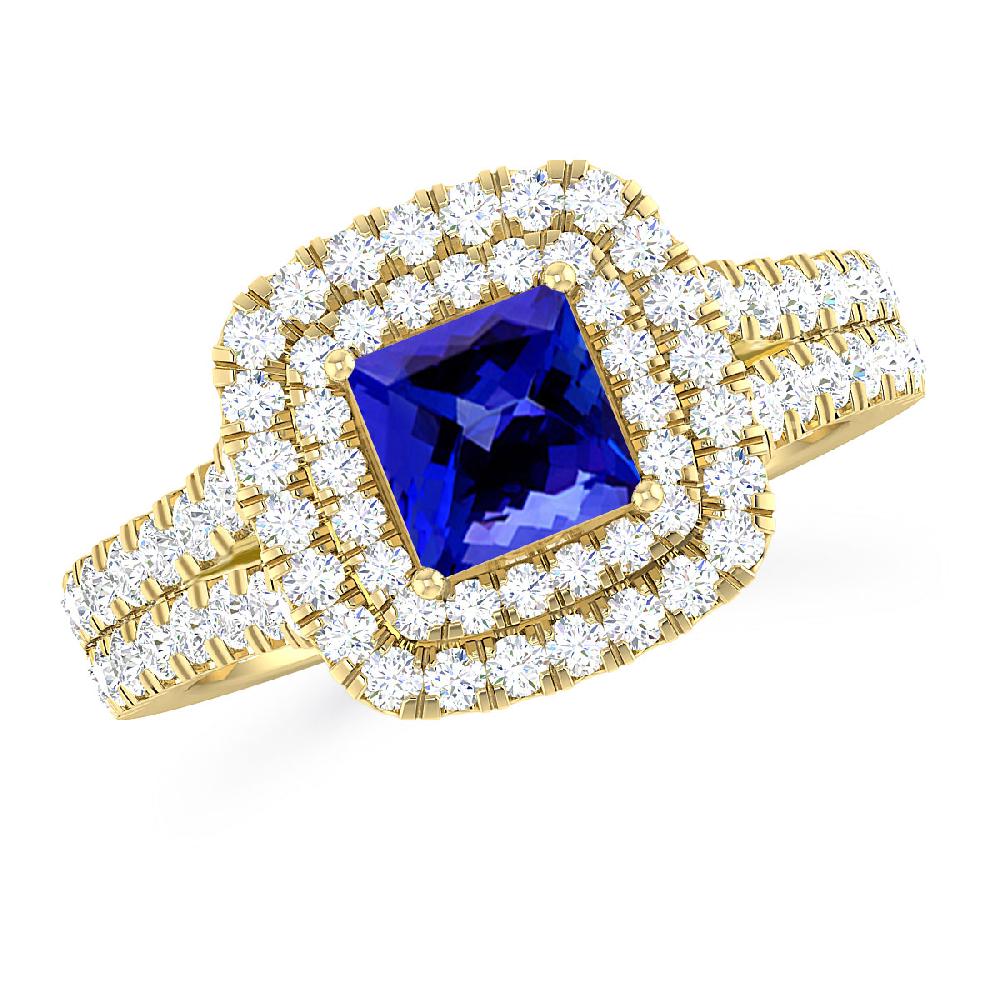 Yellow Gold - Tanzanite