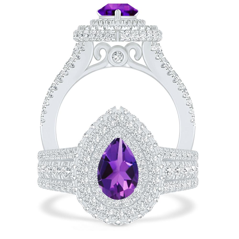 White Gold - Amethyst