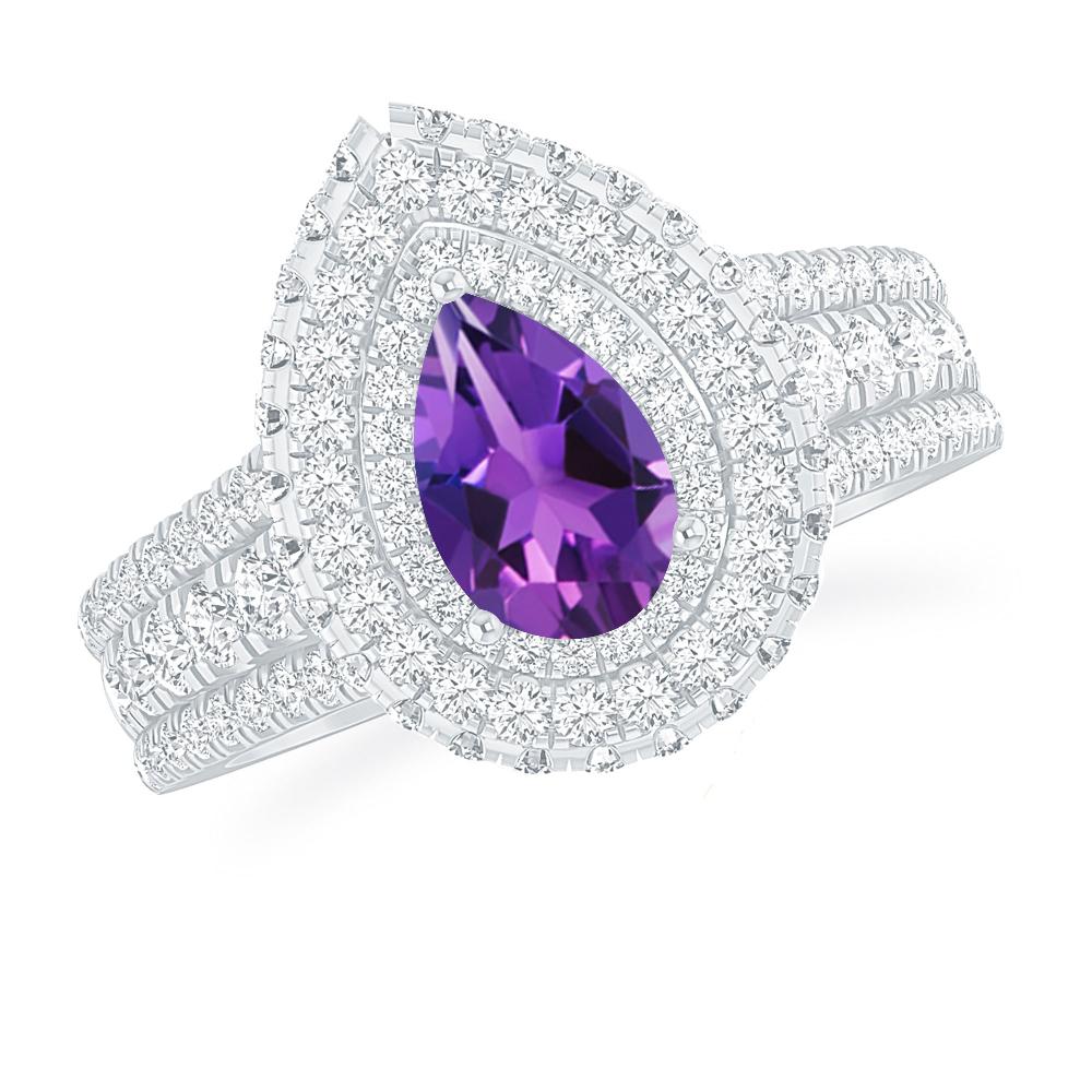 White Gold - Amethyst