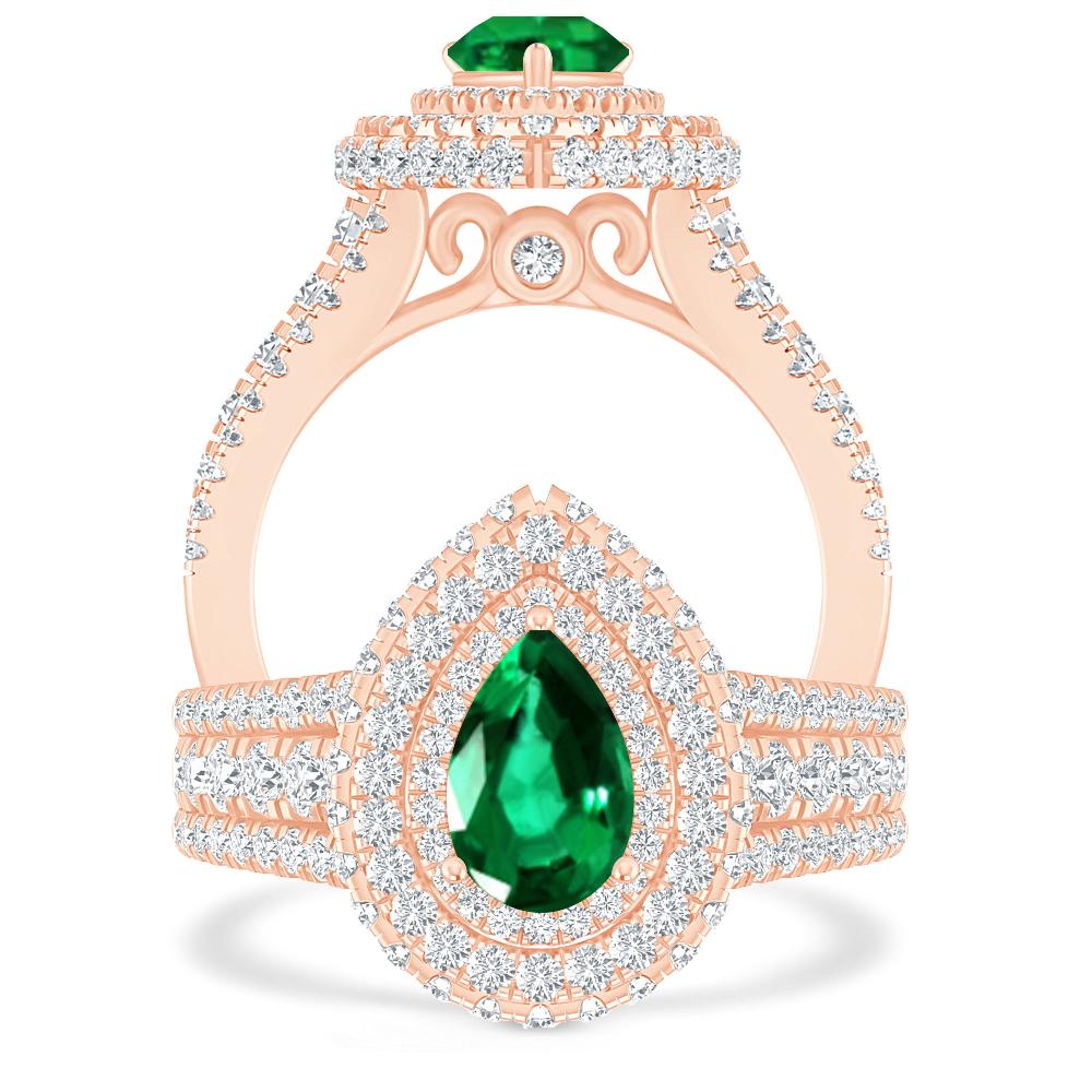 Rose Gold - Emerald