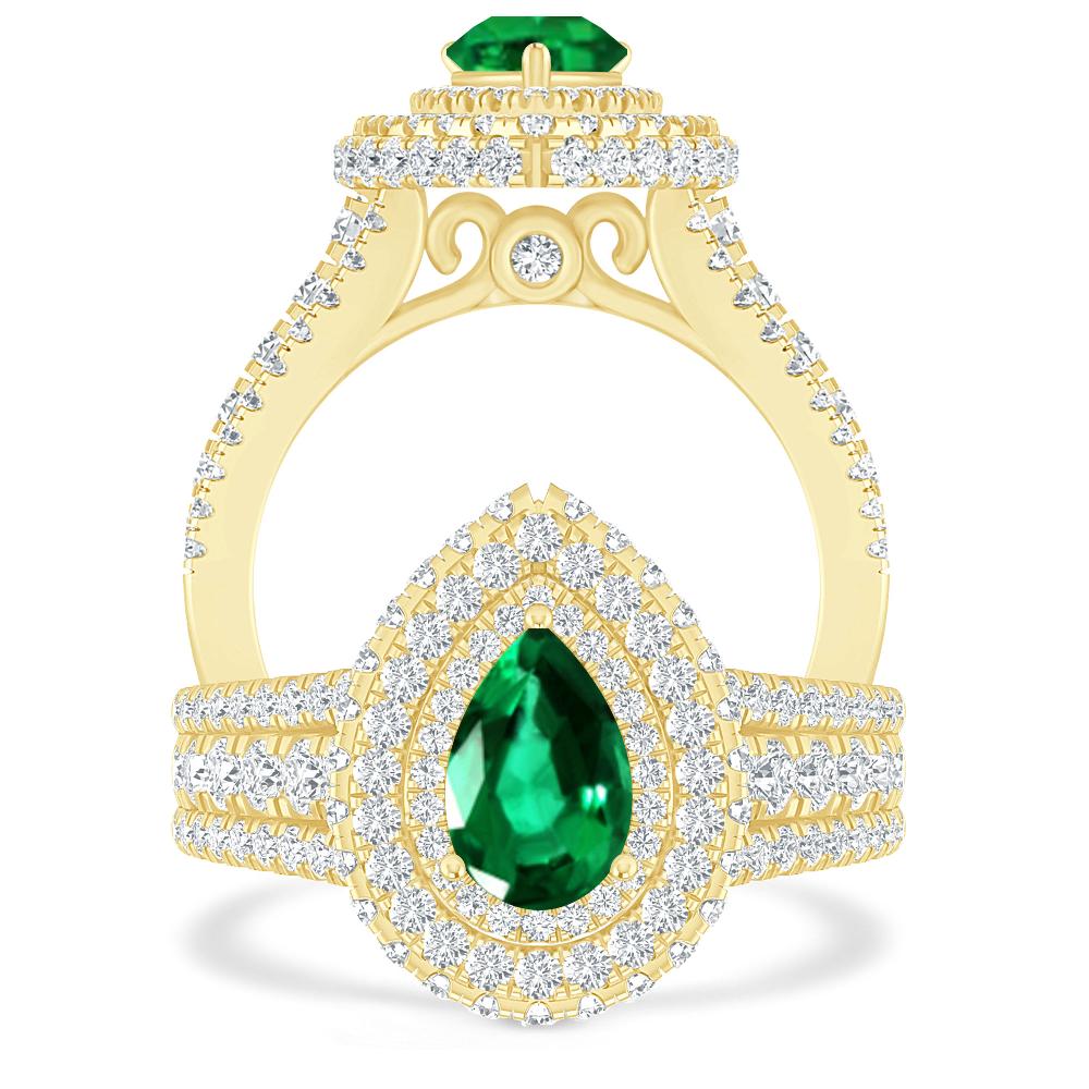 Yellow Gold - Emerald