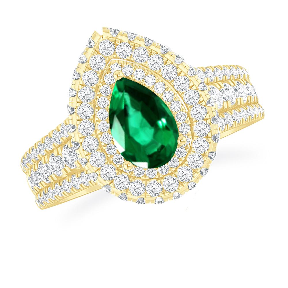 Yellow Gold - Emerald