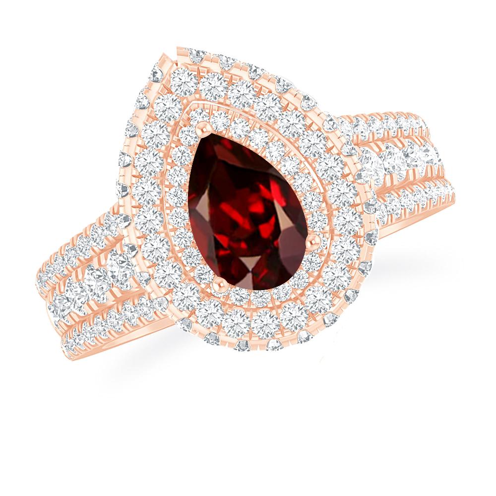 Rose Gold - Garnet