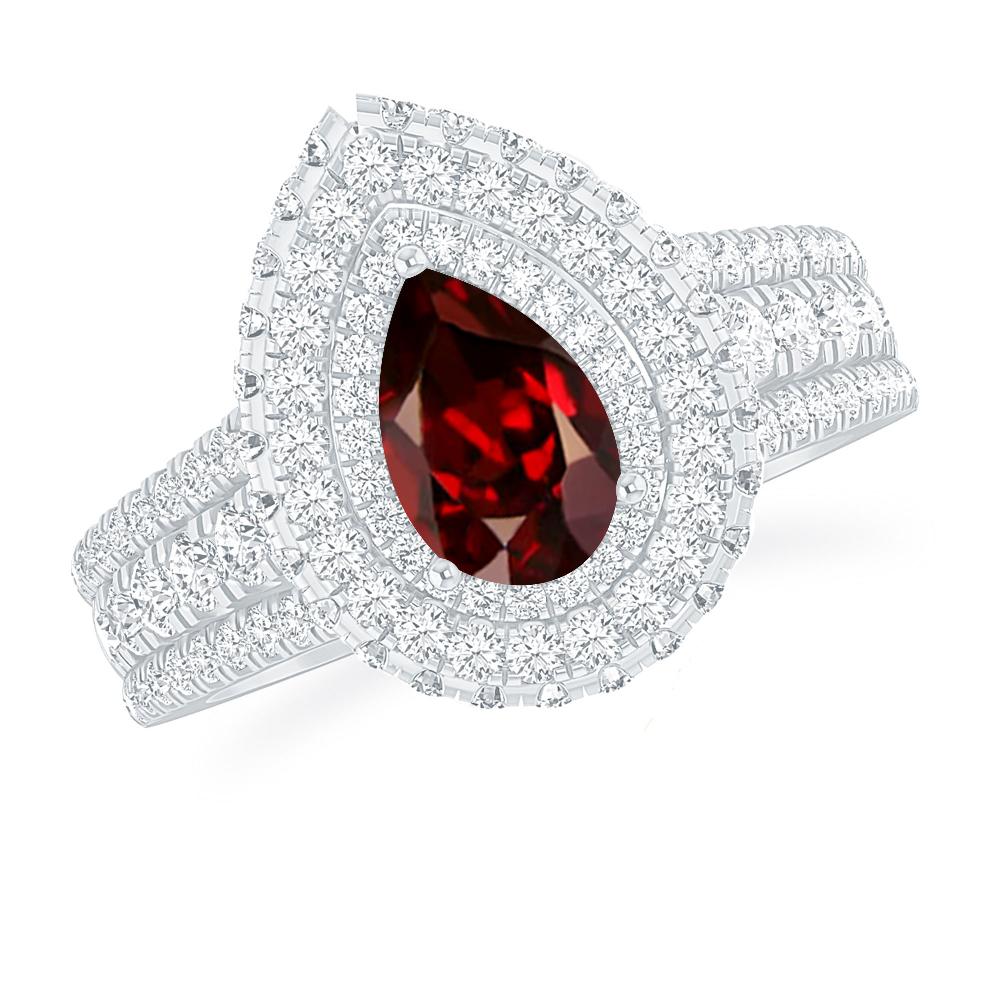 White Gold - Garnet