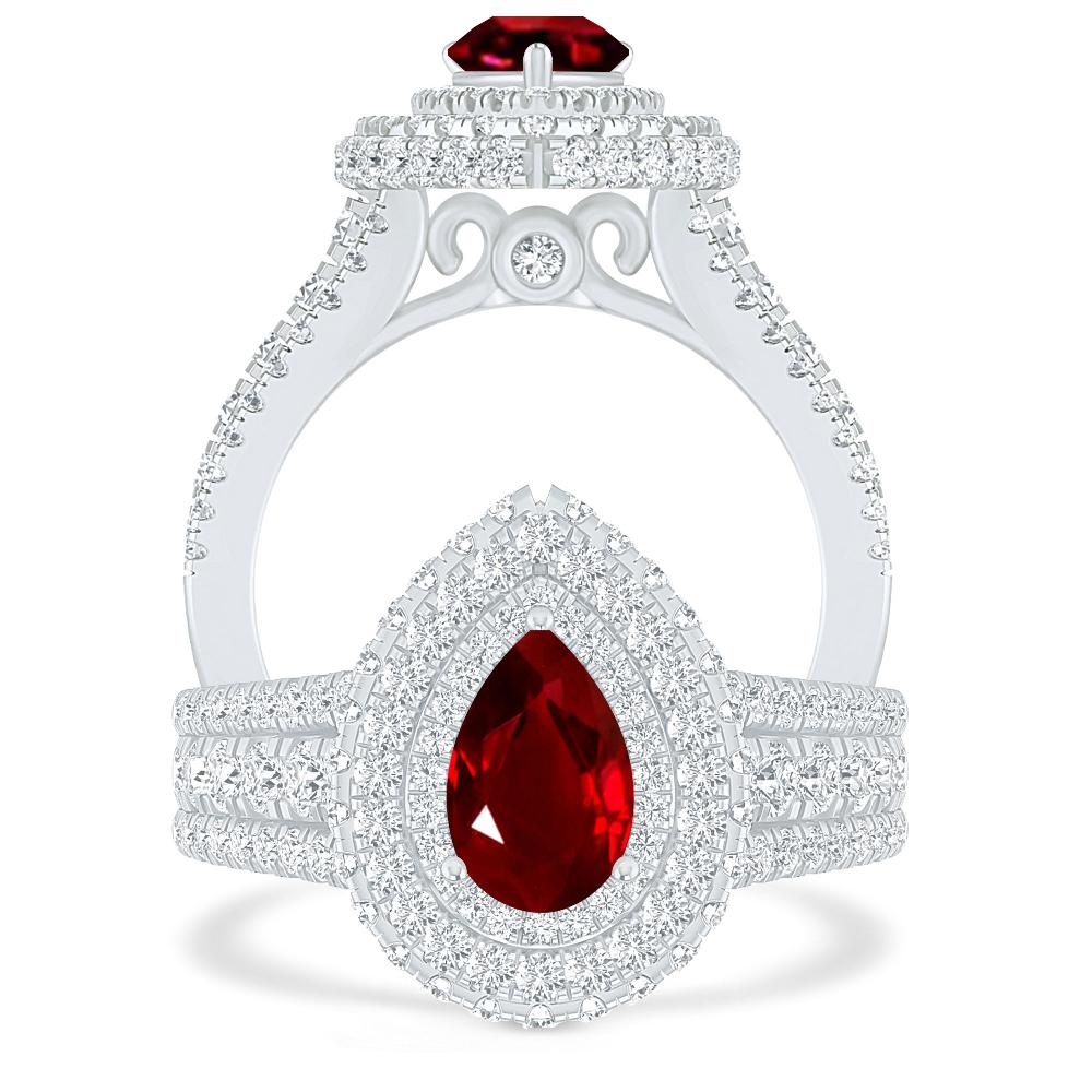 White Gold - Ruby