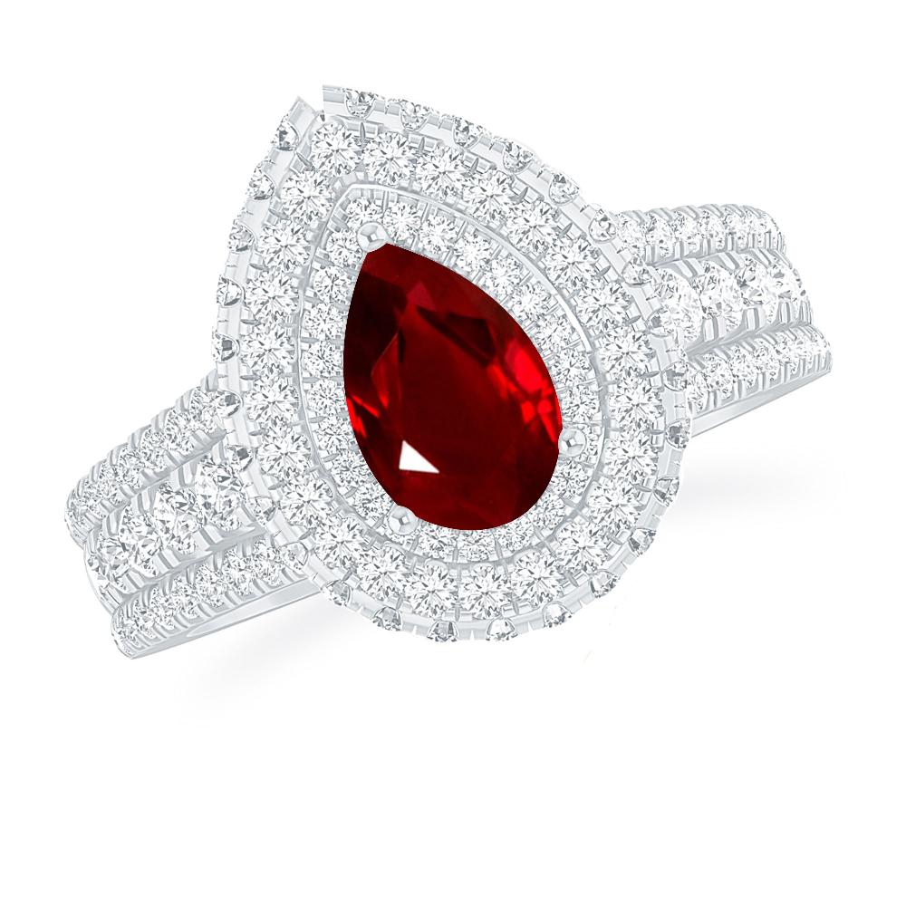 White Gold - Ruby