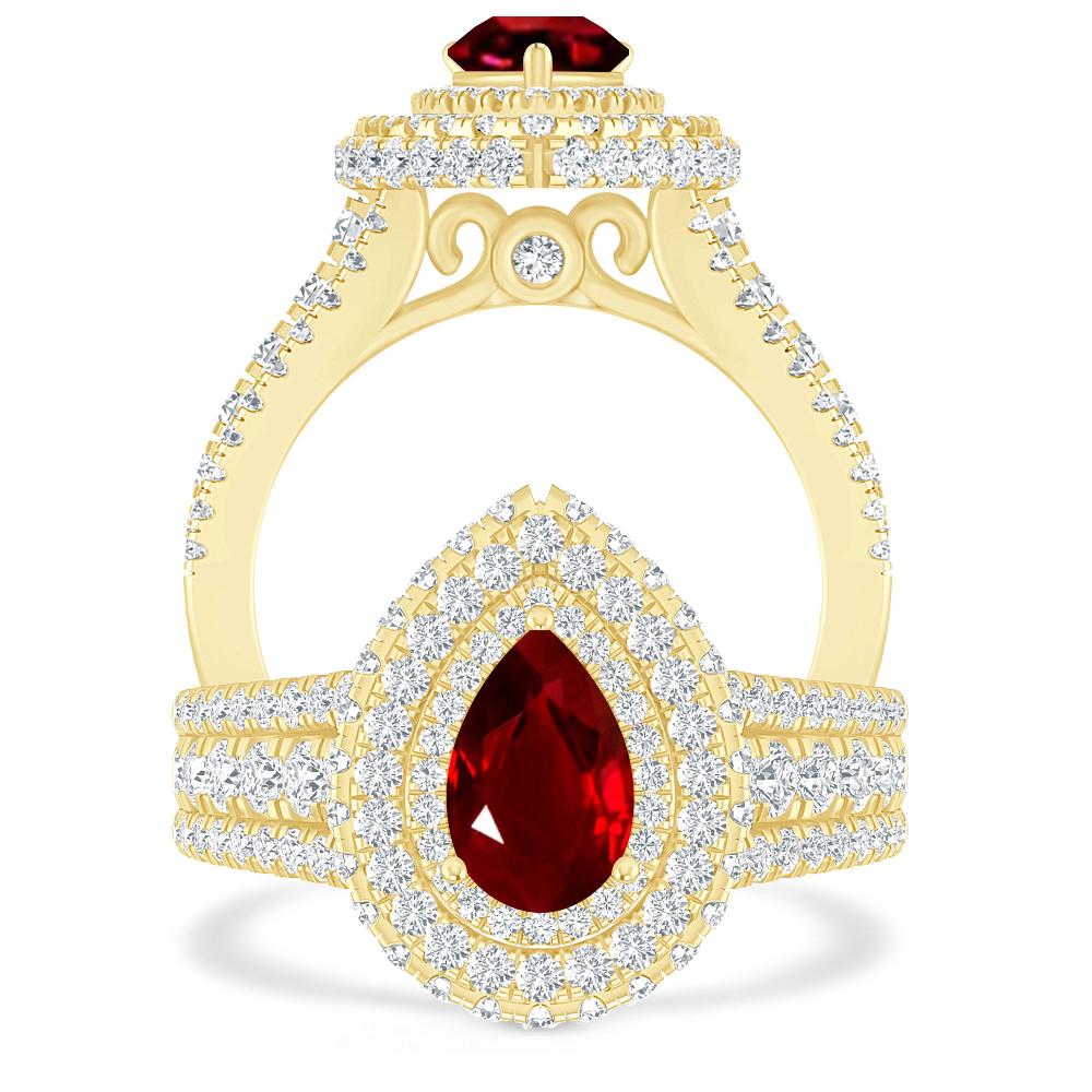 Yellow Gold - Ruby