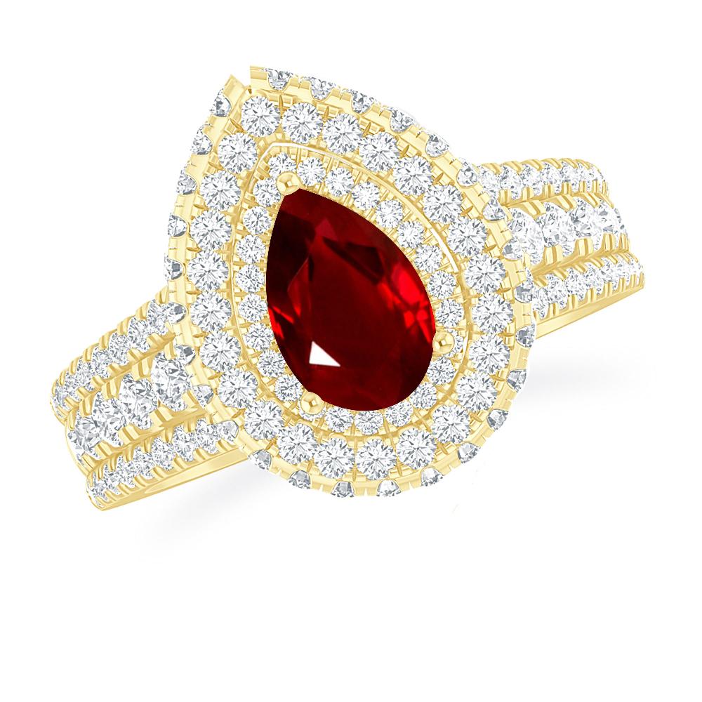 Yellow Gold - Ruby