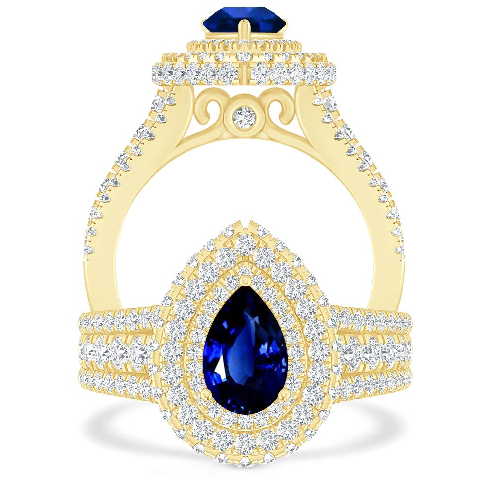 Yellow Gold - Sapphire