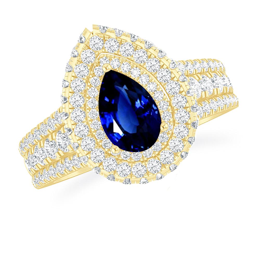 Yellow Gold - Sapphire