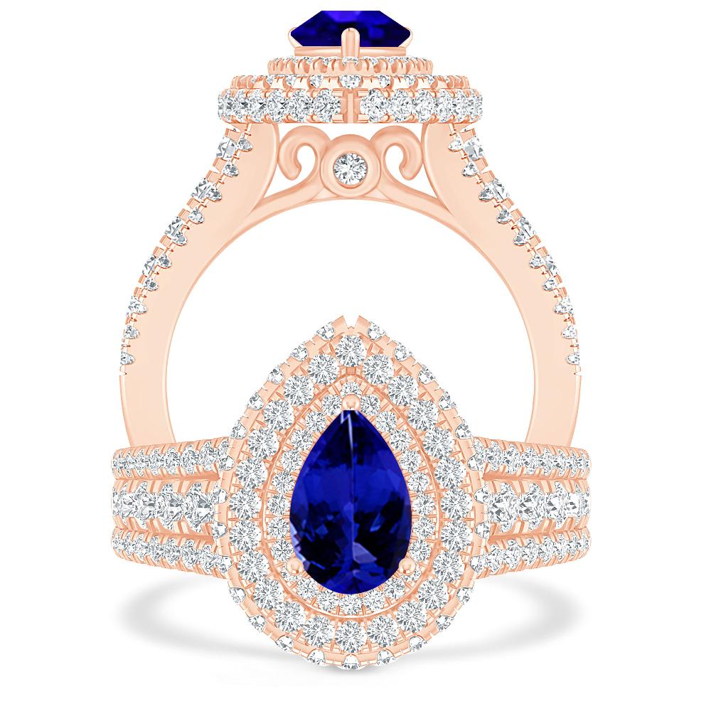 Rose Gold - Tanzanite