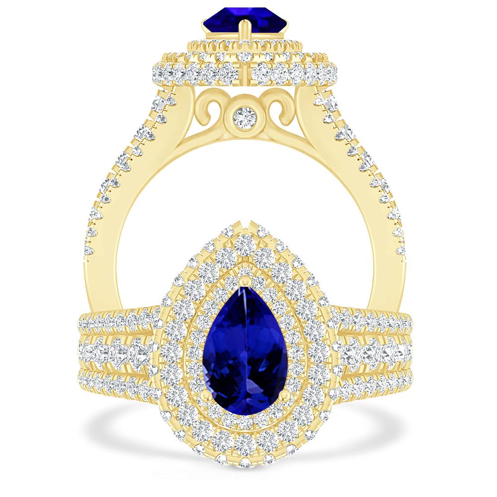 Yellow Gold - Tanzanite