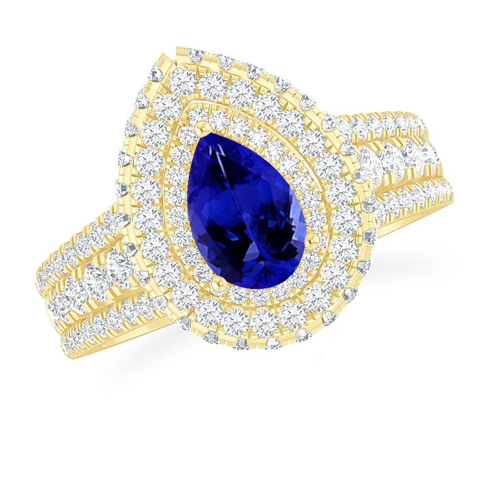 Yellow Gold - Tanzanite