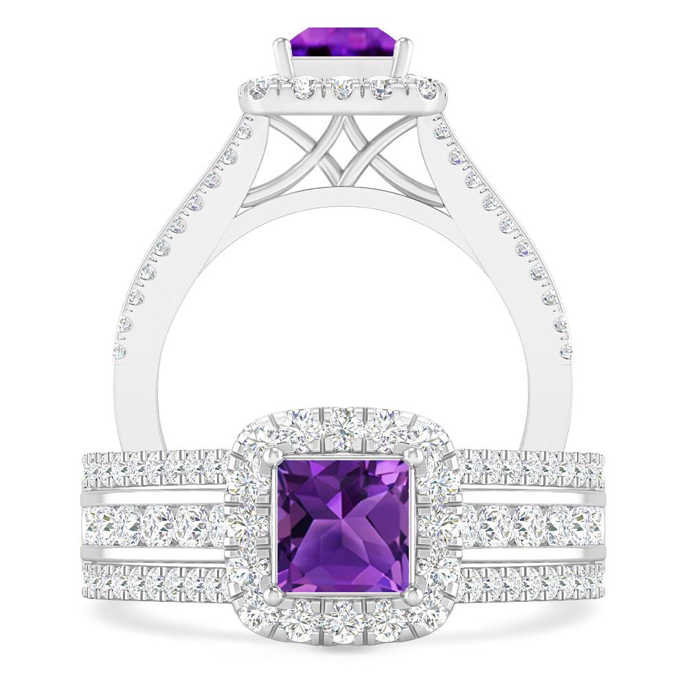 White Gold - Amethyst