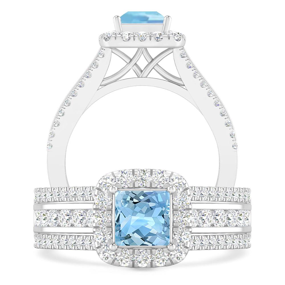 White Gold - Aquamarine