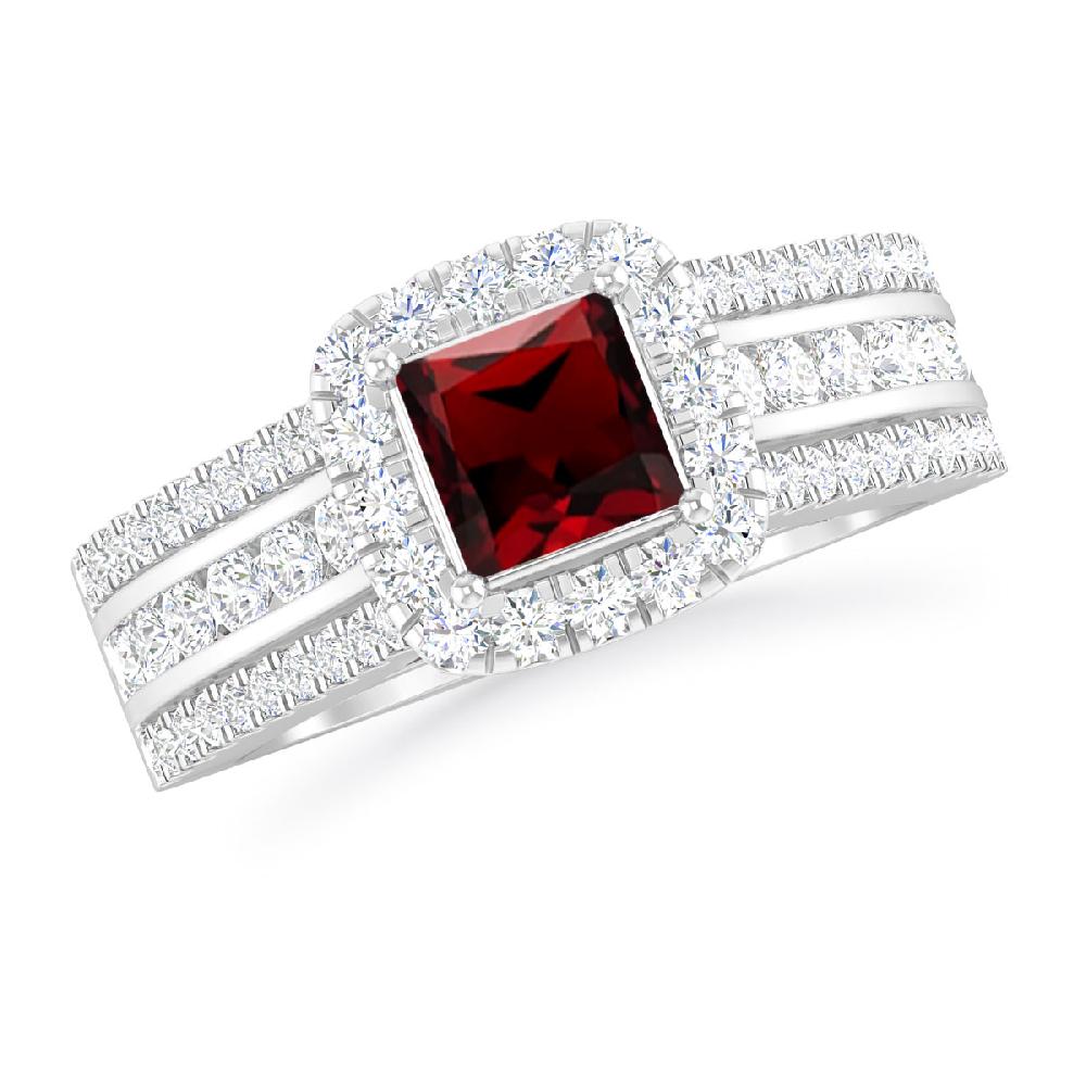 White Gold - Garnet