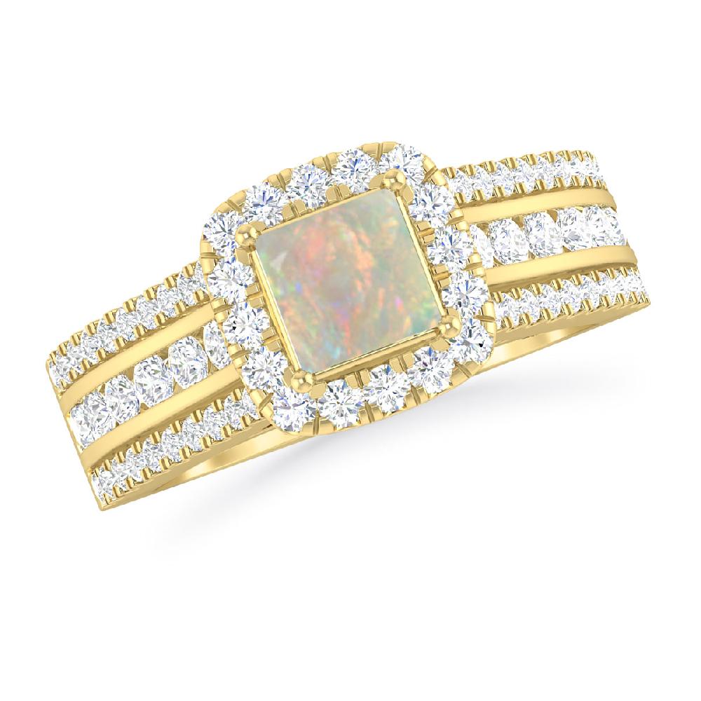 Yellow Gold - Opal